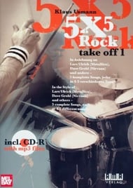 5 X 5 ROCK TAKE OFF 1 DRUM SET BK/CD ROM cover